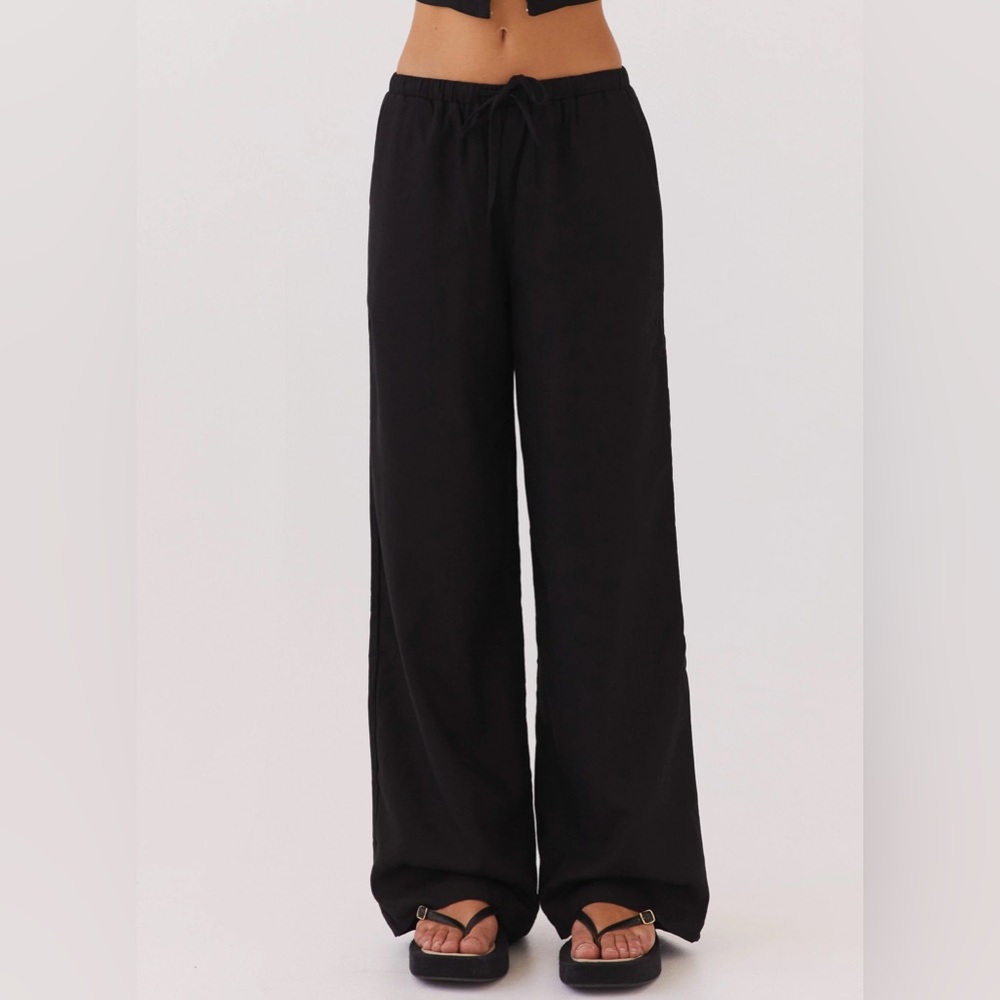 Peppermayo Exclusive - Fresh Face Linen Pants - Black